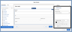 Validate user inputs for Screen components